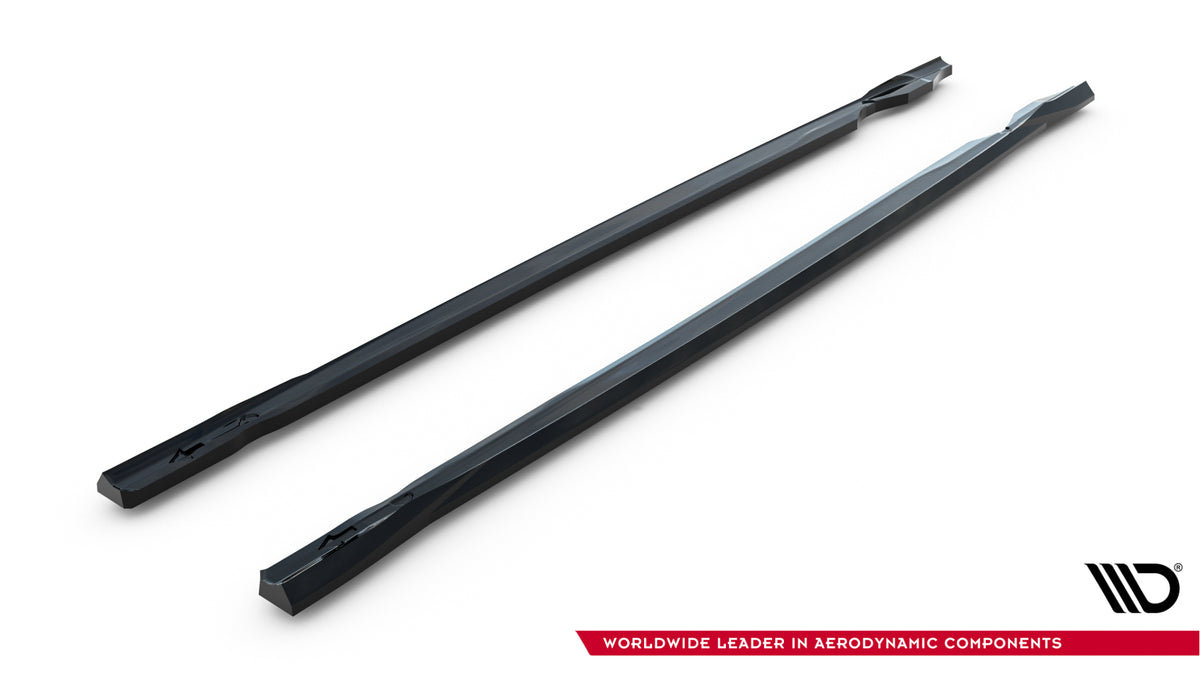 Sideskjørt V.5 for VW Golf 8 R Facelift vist fra venstre side i profil