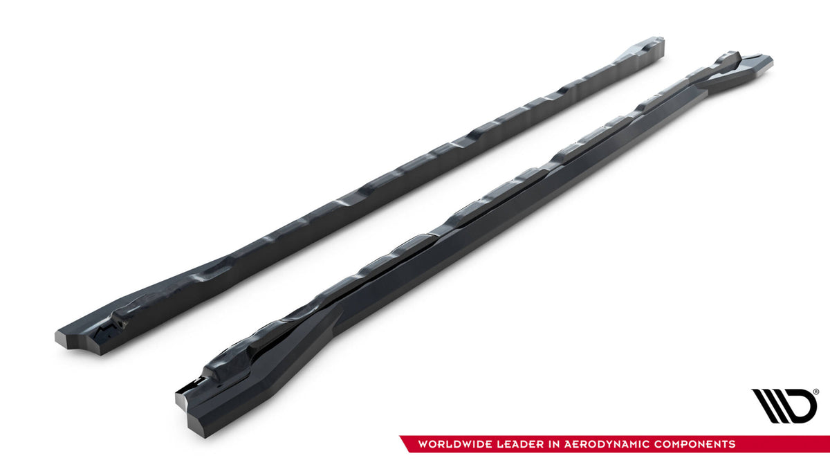 VW Atlas R-Line MK1 Facelift 2 med sideskjørt-diffusorer, detaljbilde bakfra