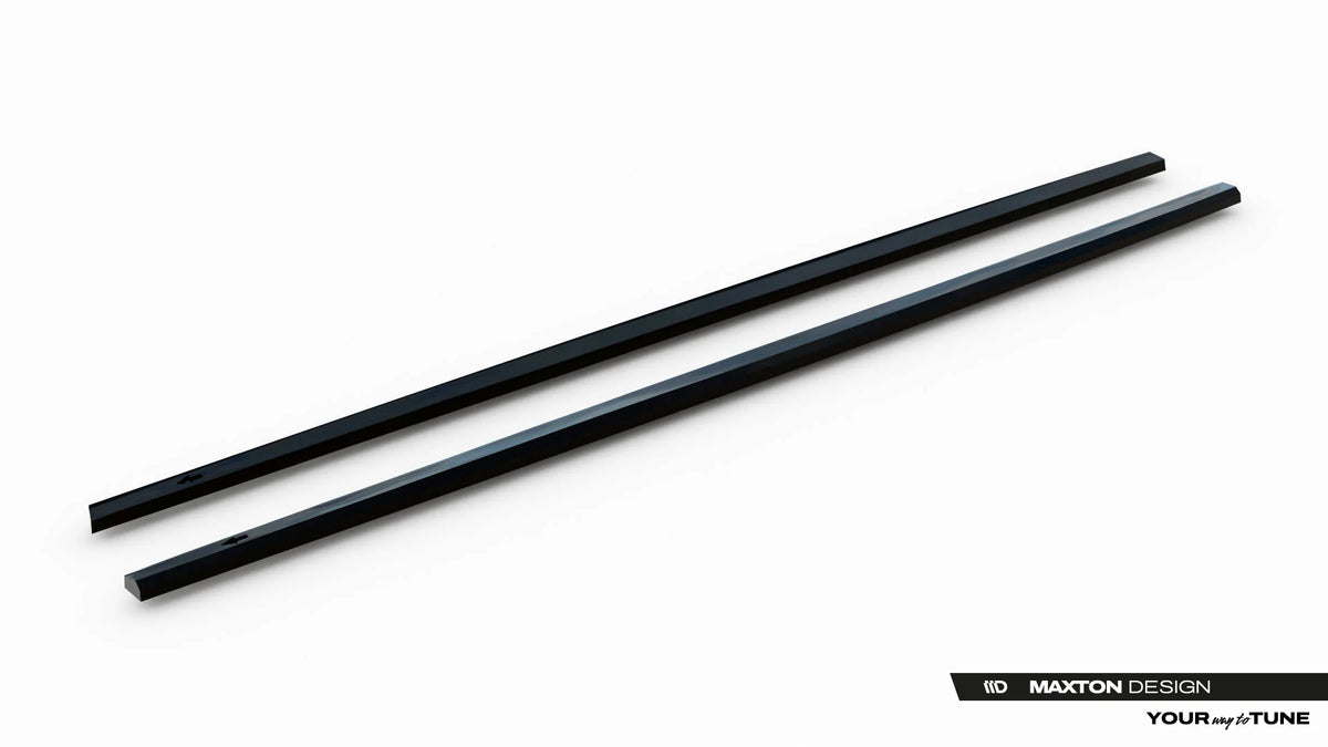 Detaljbilde av ABS-finish på sideskjørt diffuser til Jetta GLI Mk7