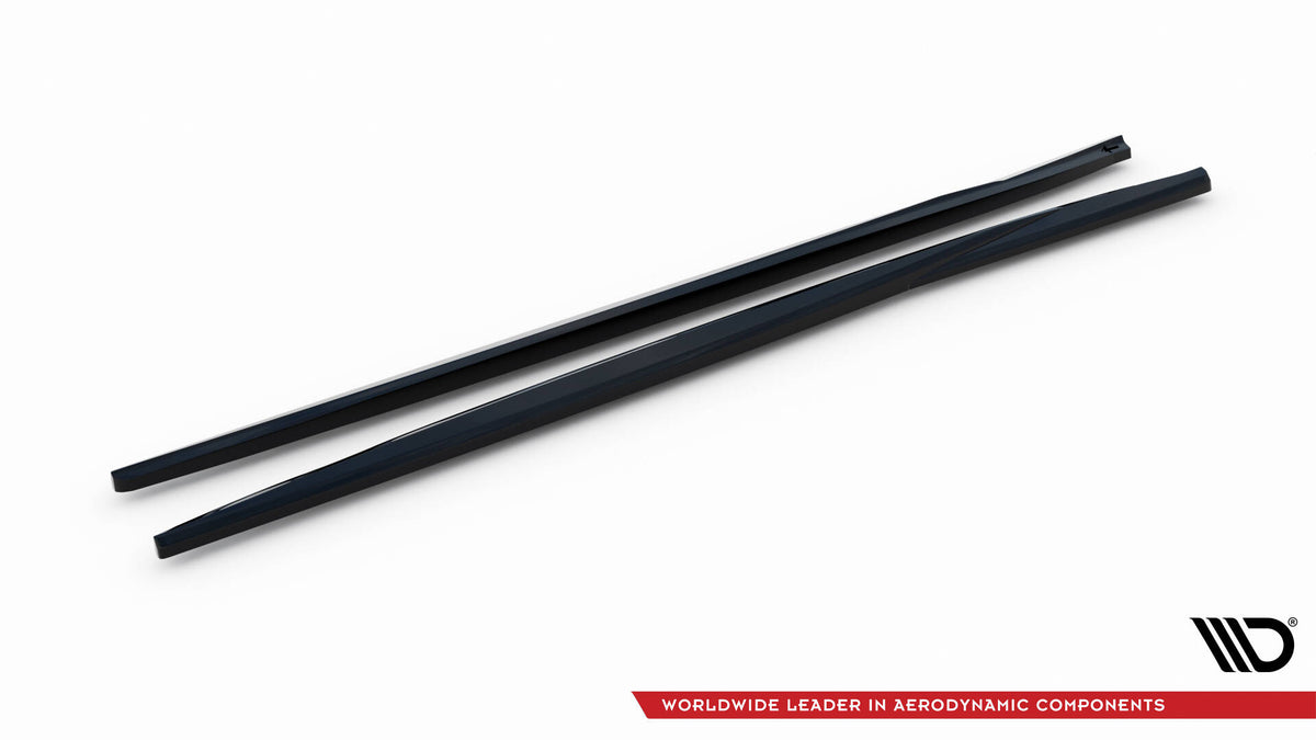 Sideskjørt-diffusor til VW Scirocco Facelift sett ovenfra med synlig overflatestruktur