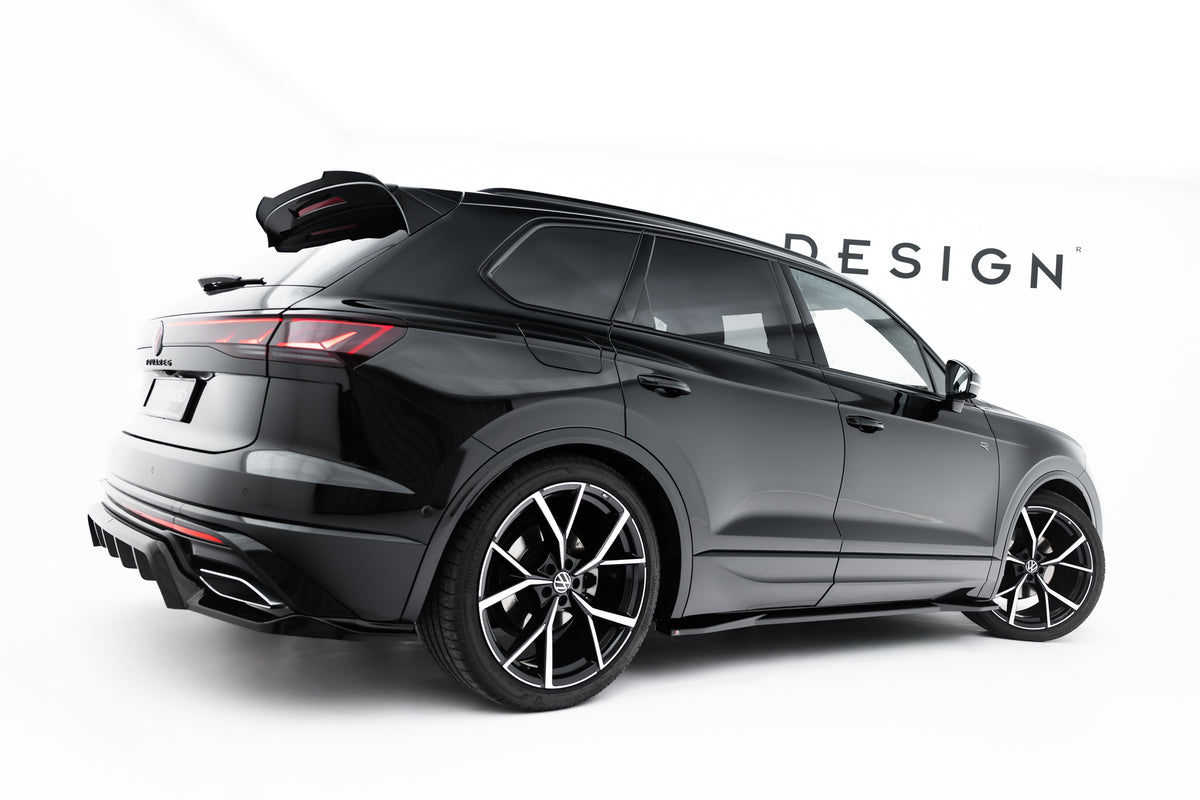 Sideskjørt diffusers i blank sort ABS til Volkswagen Touareg R-Line Mk3 Facelift