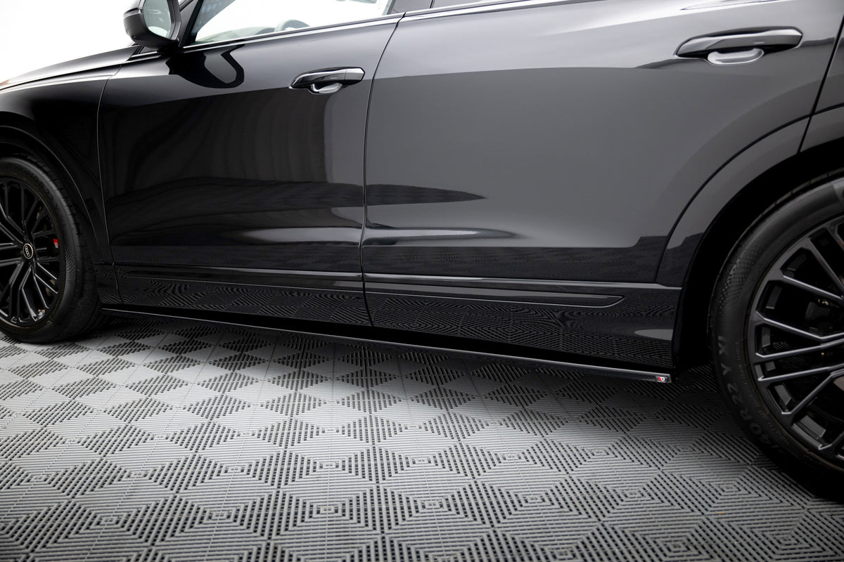 Maxton Design sideskjørt diffusers montert på Audi Q8 S-line Facelift