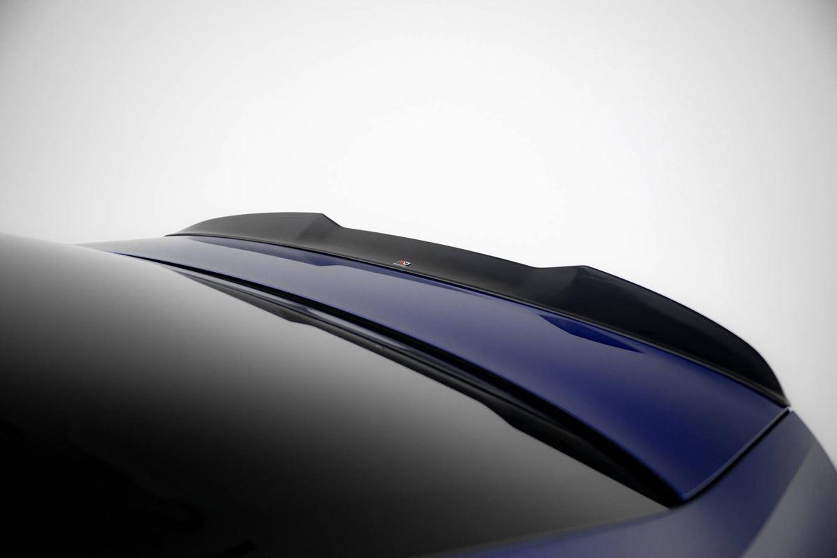 Nærbilde av Spoiler Cap 3D på bagasjeromslokket til Audi S3 Sedan 8Y Facelift