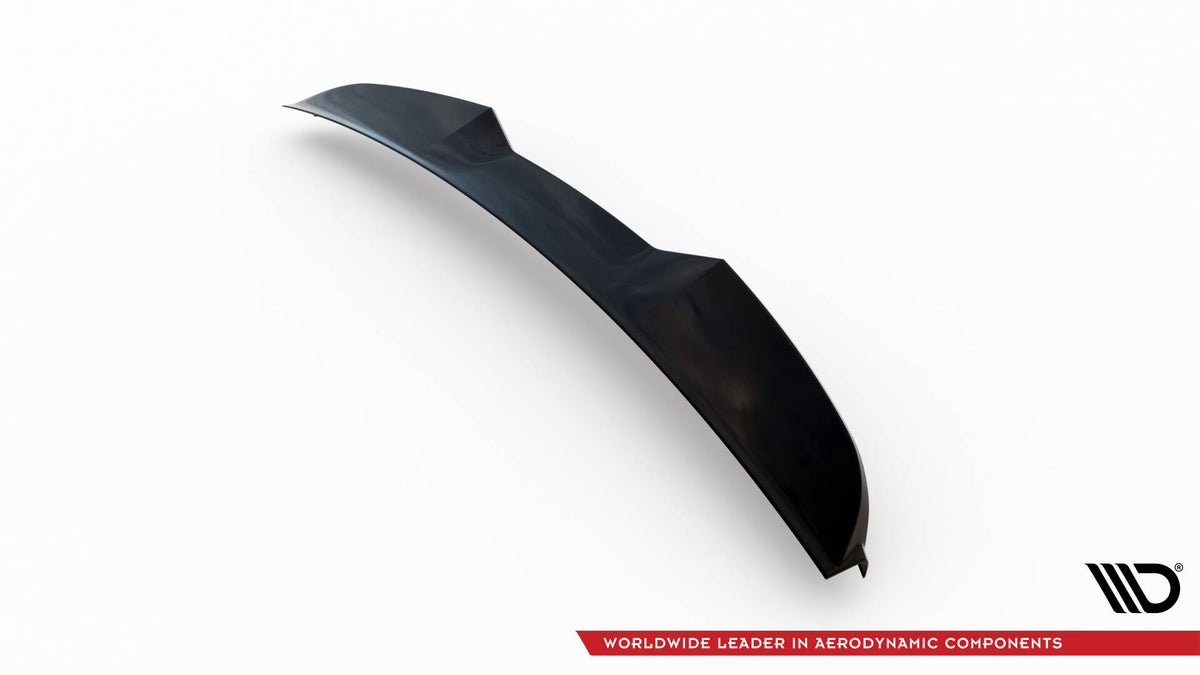Nærbilde av spoiler cap 3D i sort for Audi A4 Sedan B8
