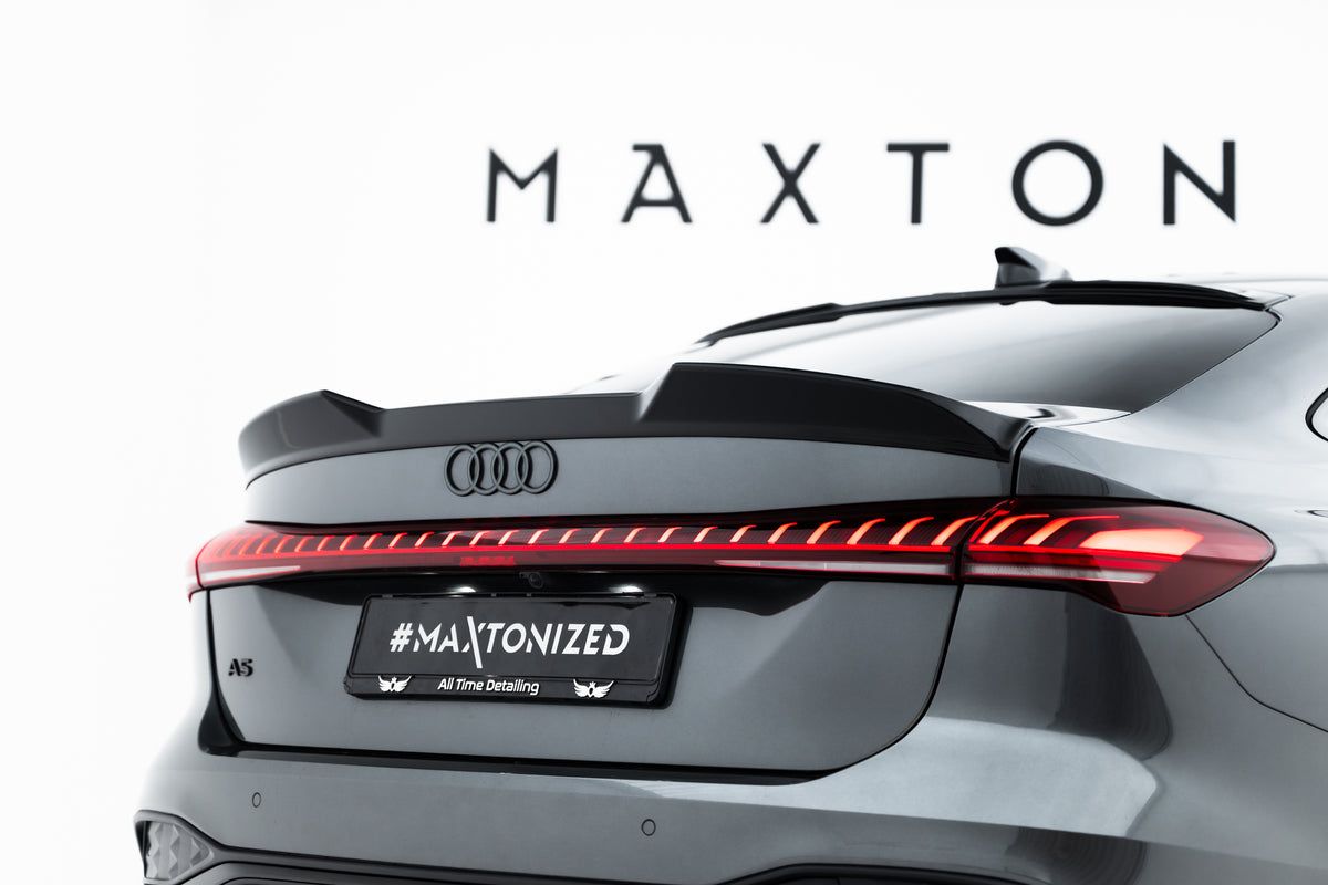 Spoiler Cap 3D til Audi A5 S-Line Sedan B10 sett forfra