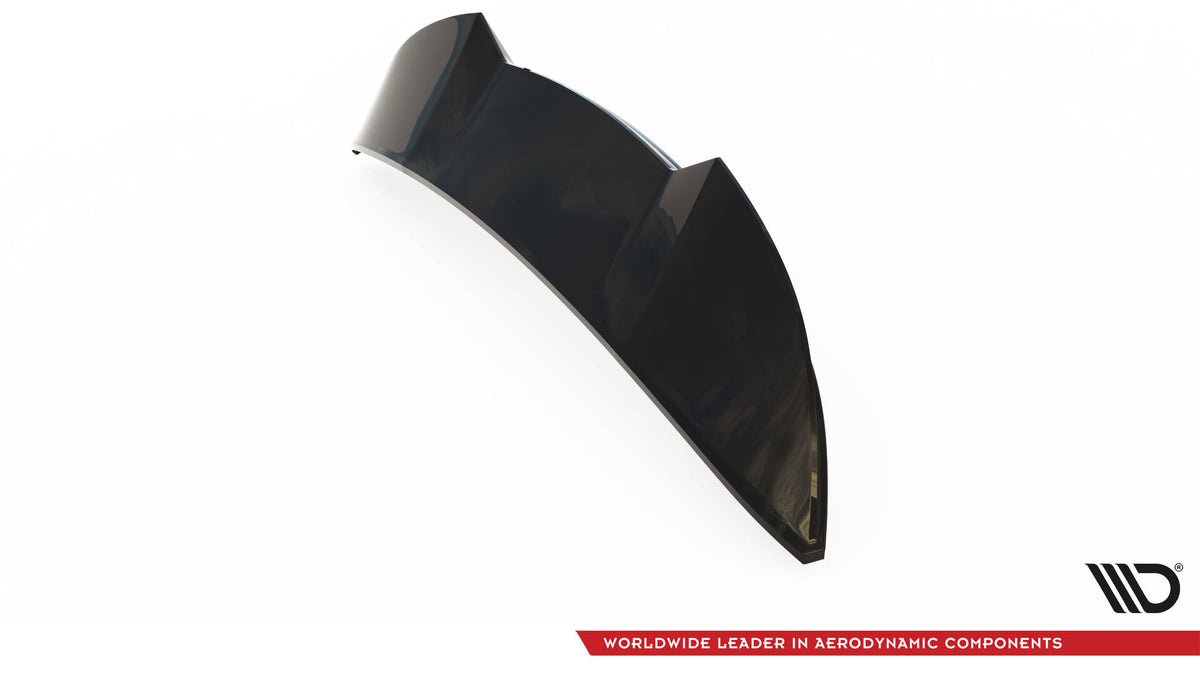 Spoiler Cap 3D Mercedes GLC AMG-Line X254 – frontvinkel, Maxton Design blank sort