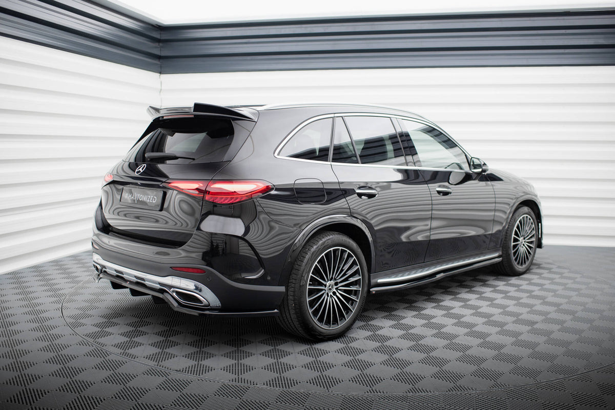 Bakvinkel spoiler cap Mercedes GLC AMG-Line X254 – montert på takforkant, gloss svart