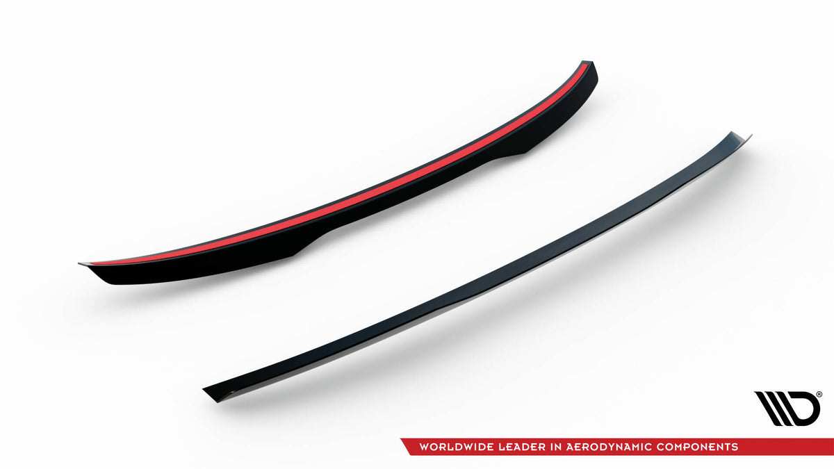 Spoilerforlenger for Audi RS3 Sedan 8V sett ovenfra mot bagasjelokk
