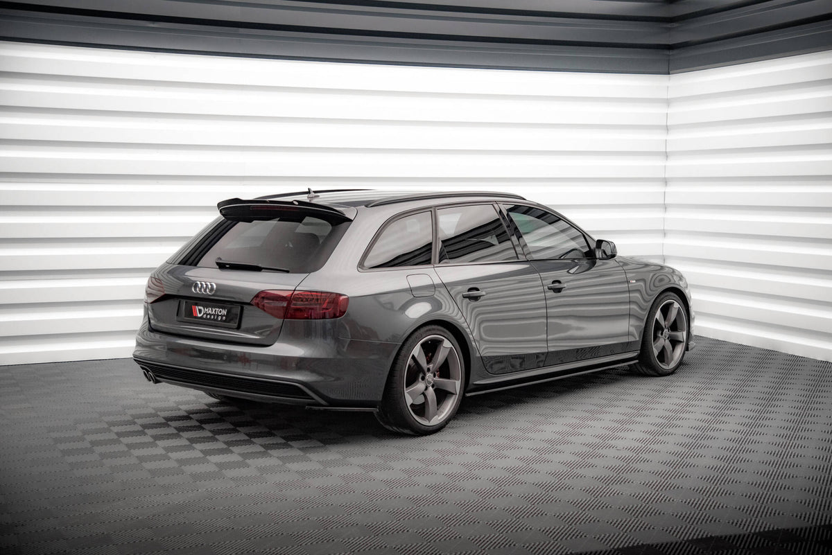 Maxton Design spoiler cap montert på bakluken til Audi S4 Avant B8 Facelift