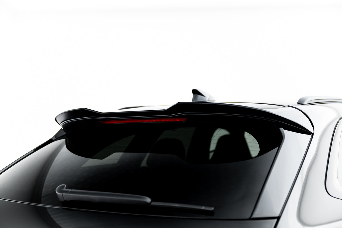 Spoiler Cap til Audi A6 S-Line Avant C9 i blank sort ABS-plast