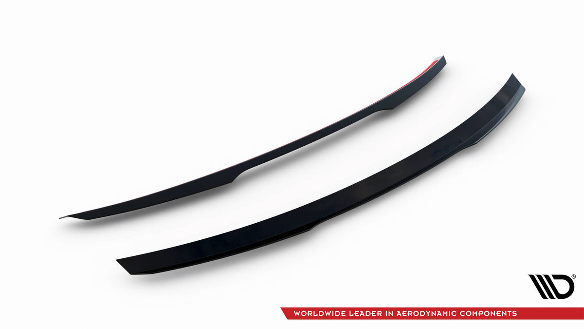 Baklukespoiler til Audi A7 C7 sett ovenfra med synlig 3M-tape