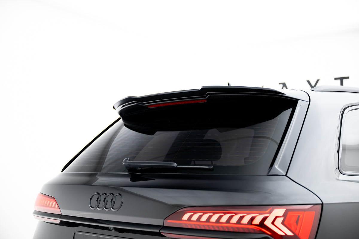 Spoiler Cap i blank sort ABS til Audi Q7 S-Line Mk2 Facelift 2