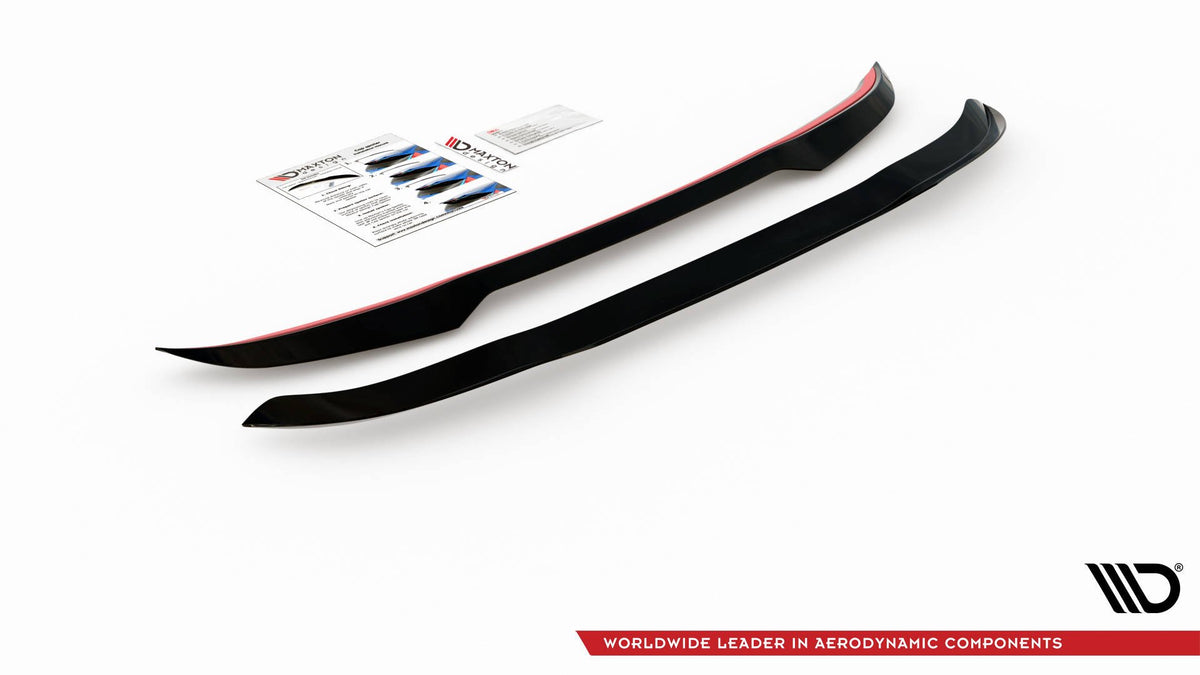 Nærbilde av spoiler cap for BMW X7 M-Pakke G07 i ABS-plast