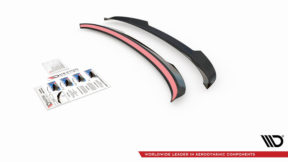 Blank sort spoiler cap i ABS-plast til Cupra Leon ST Mk1 Facelift