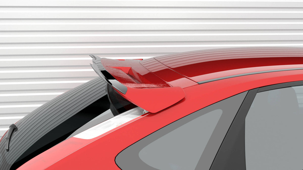 Maxton Design spoiler cap til Ford Focus ST fra skrå vinkel