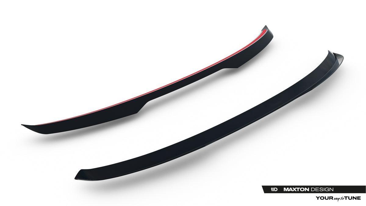 Blank sort spoiler cap til Hyundai Tucson Mk4 Facelift med 3M-tape