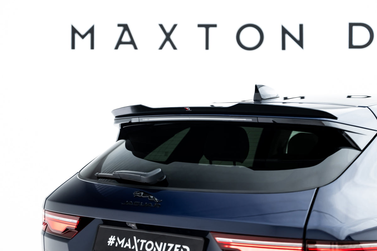 Spoiler Cap til Jaguar F-Pace R-Sport X761 Facelift i blank sort ABS-plast