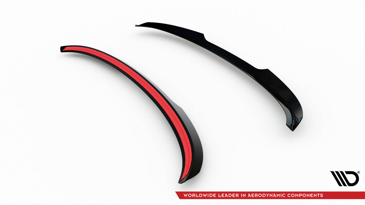 Spoilerforlenger for Kia Sportage GT-Line MK5 vist ovenfra mot hvit bakgrunn
