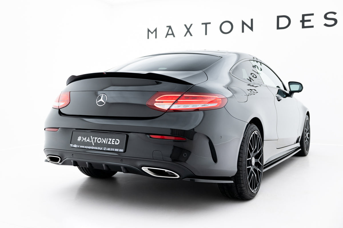 Bakspoiler-forlenger montert på Mercedes C-Klasse Coupé C205 AMG-Line