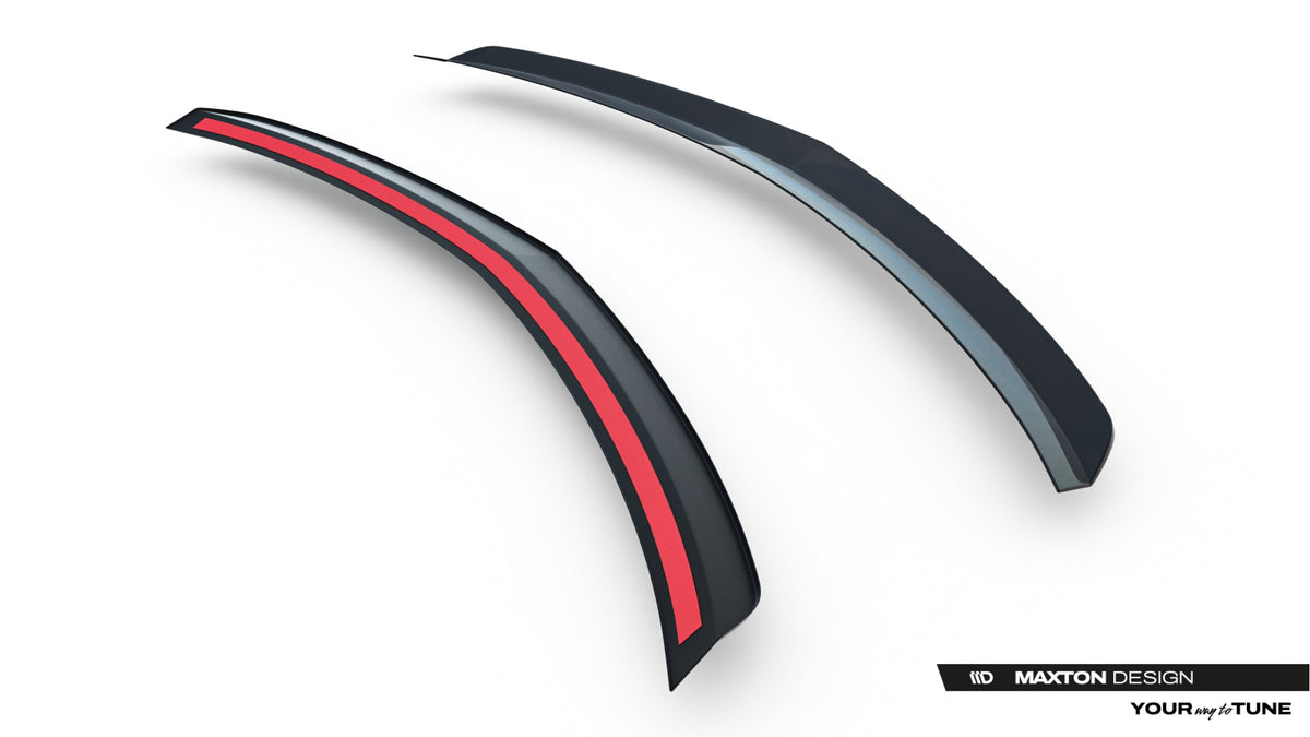 Blank sort spoilerforlengelse til Mercedes C-Klasse AMG-Line W204