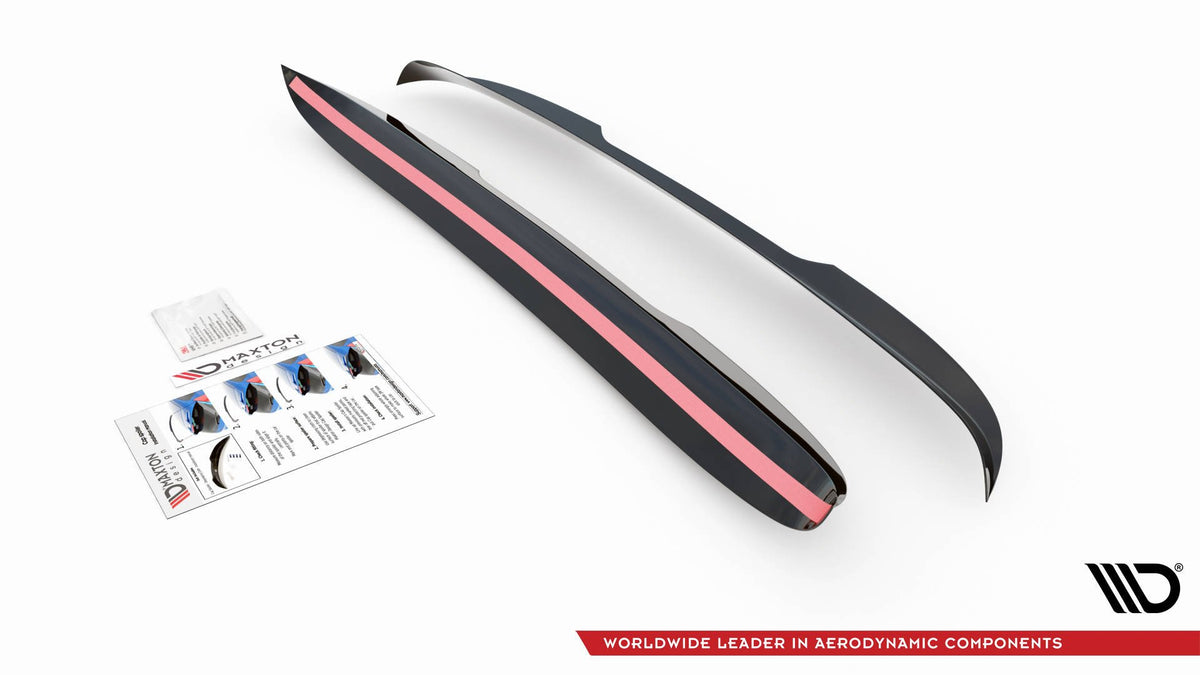 Detaljbilde av blank sort Spoiler Cap for Mercedes V-Klasse W447 Facelift