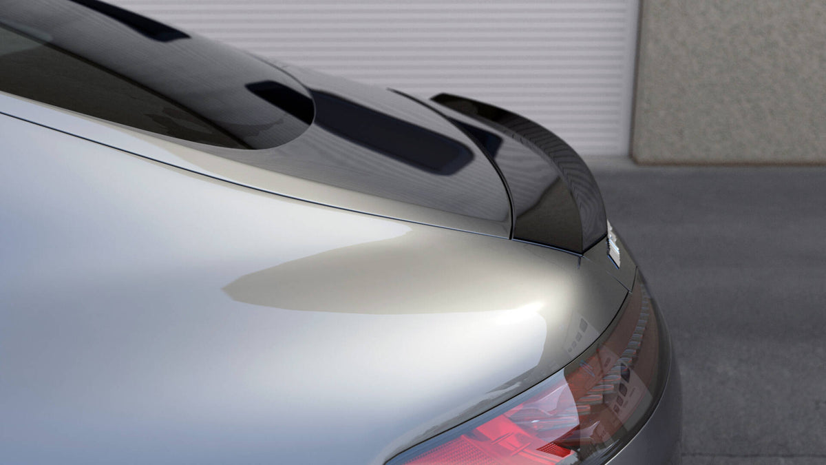 Spoiler cap til Mercedes GT S C190 Facelift med medfølgende monteringsutstyr