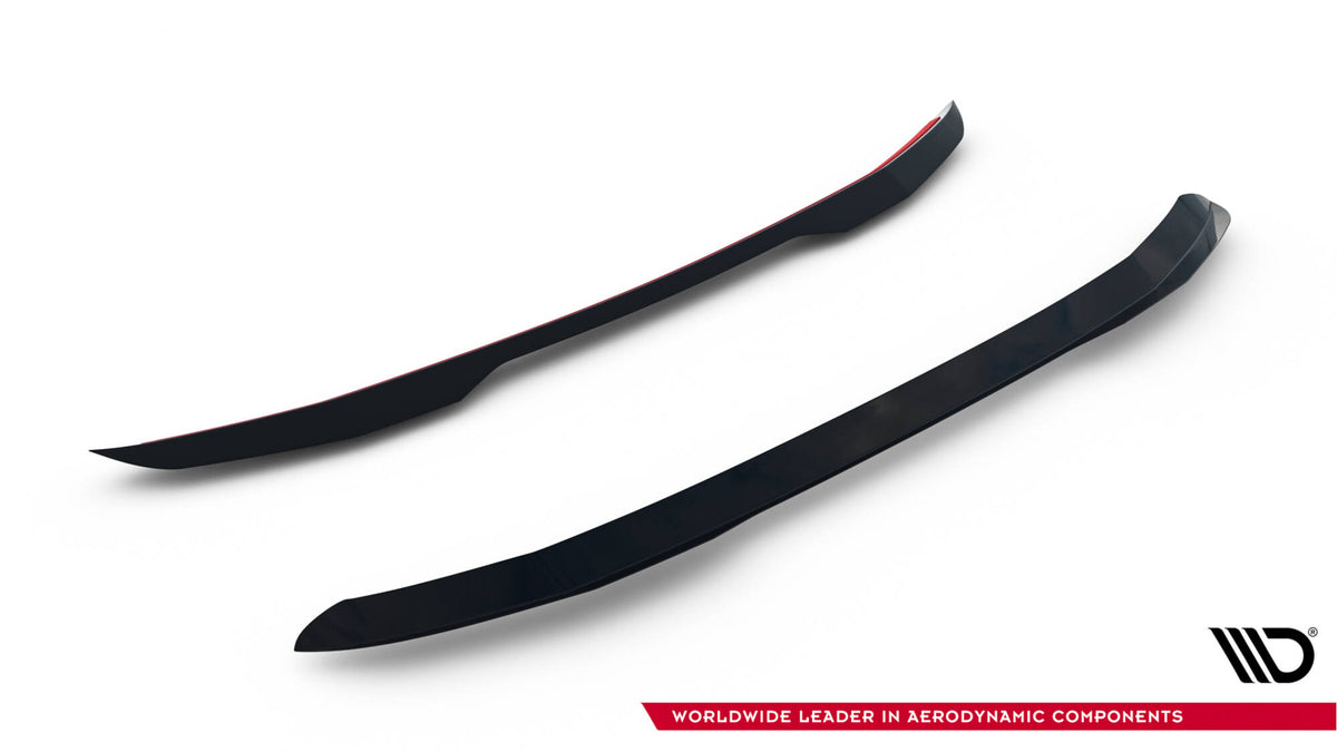 Peugeot 308 GT Hatchback Mk3 med Maxton spoiler cap, sidevinkel fra bakre hjulbue