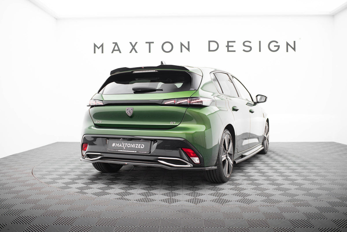 Nærbilde av spoiler cap i ABS-plast for Peugeot 308 GT Hatchback Mk3