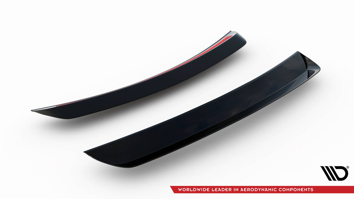 Nærbilde av spoiler cap for Porsche Boxster 987 med strukturert overflate
