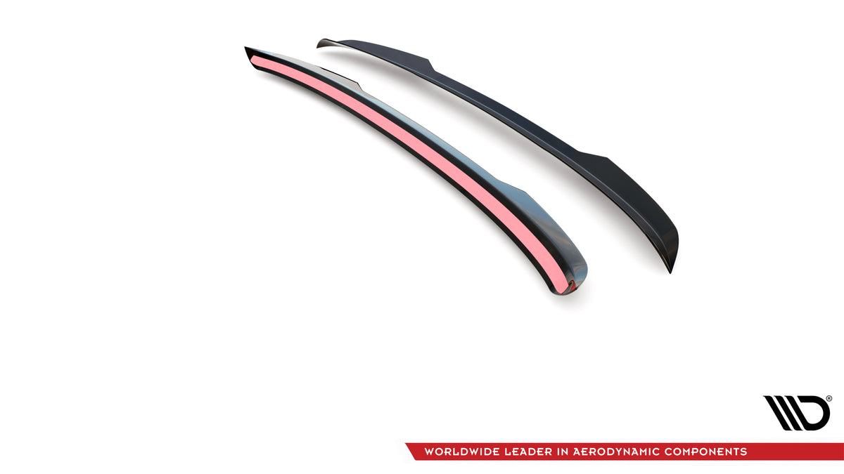 Spoiler Cap Porsche Macan Mk1 montert på hekken i Gloss Black