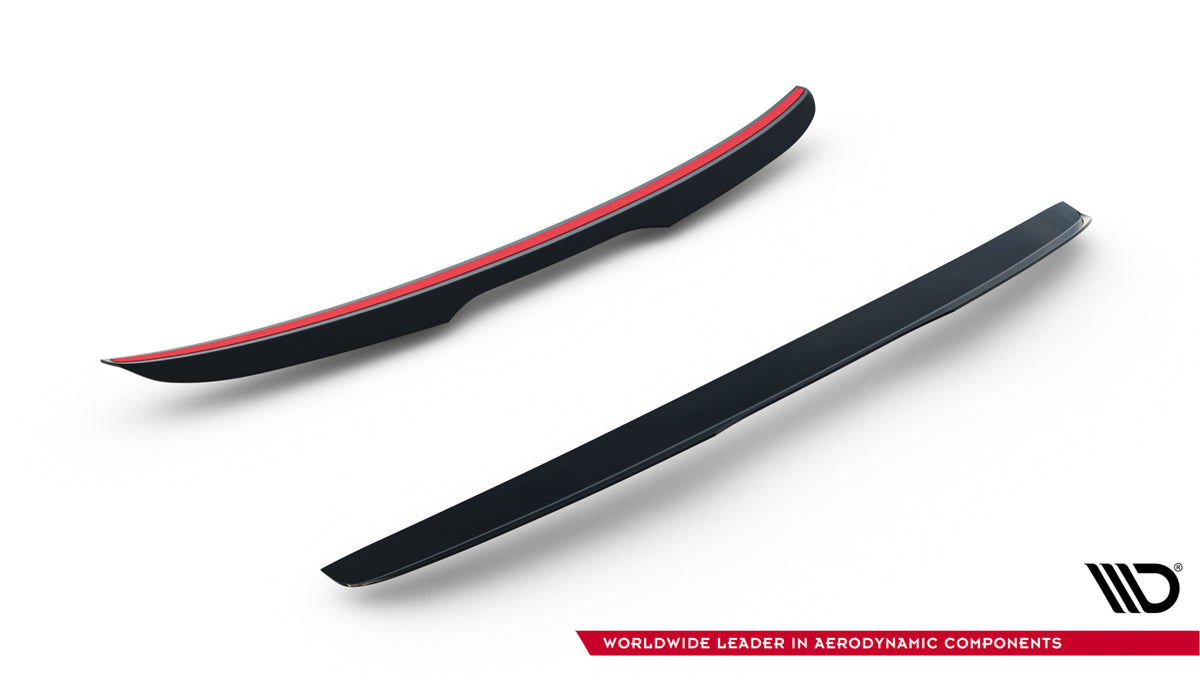 Spoiler til Porsche Panamera GTS Sport Turismo 971 Facelift med synlig tekstur, sort plast