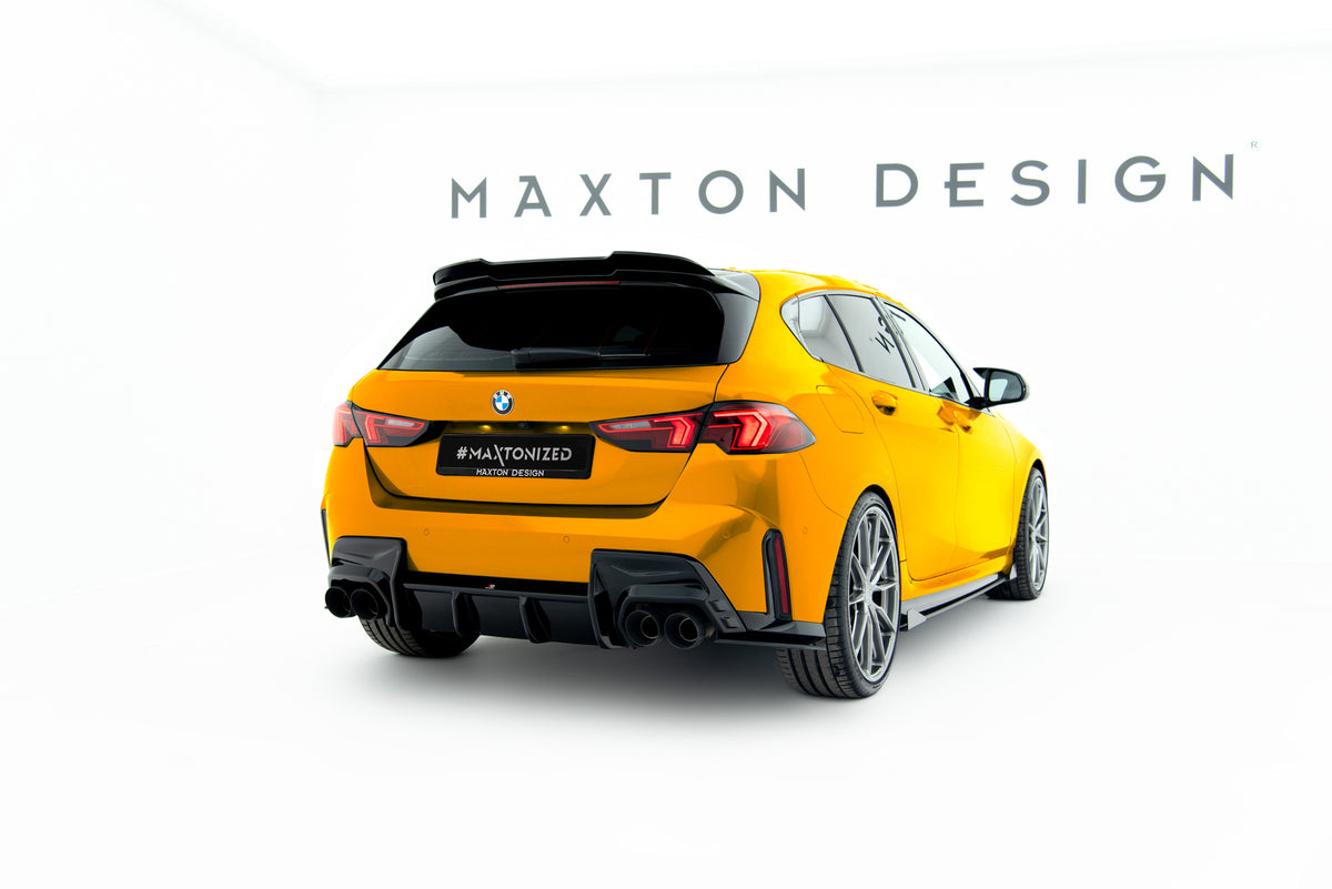 Maxton Design spoiler cap i ABS-plast for BMW F70 M-Pakke nærbilde av hekkspoiler