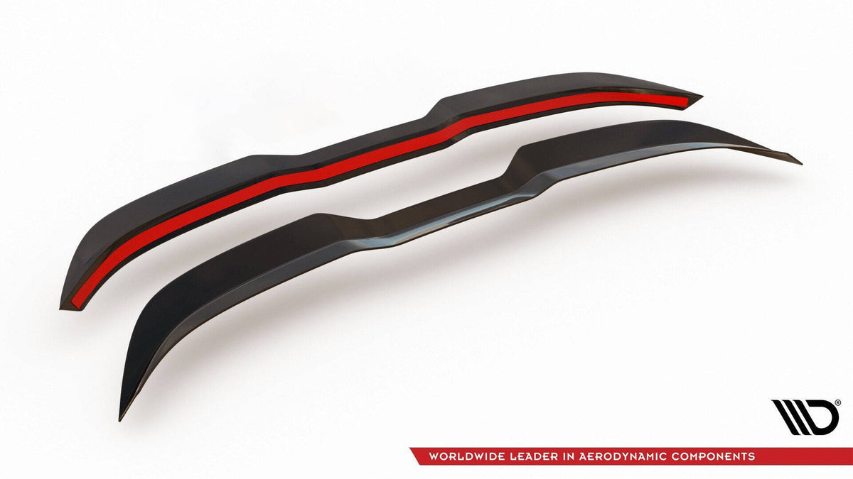 Spoiler cap V.2 Ford Focus ST hatchback fra skrå vinkel bakfra
