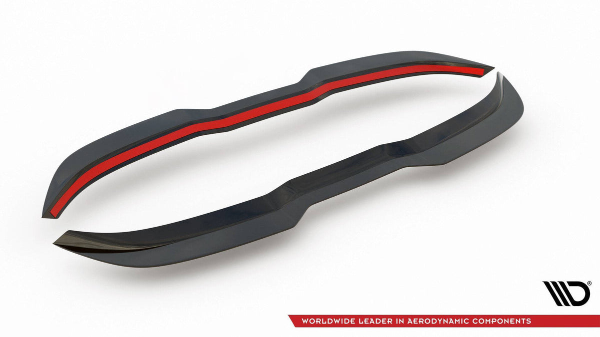 Spoilerforlenger til Ford Focus ST MK4 med medfølgende 3M tape og avfettingsklut