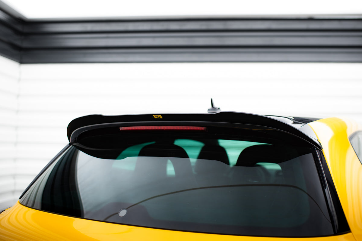 Spoiler cap til VW Scirocco standard i strukturert svart finish sett bakfra