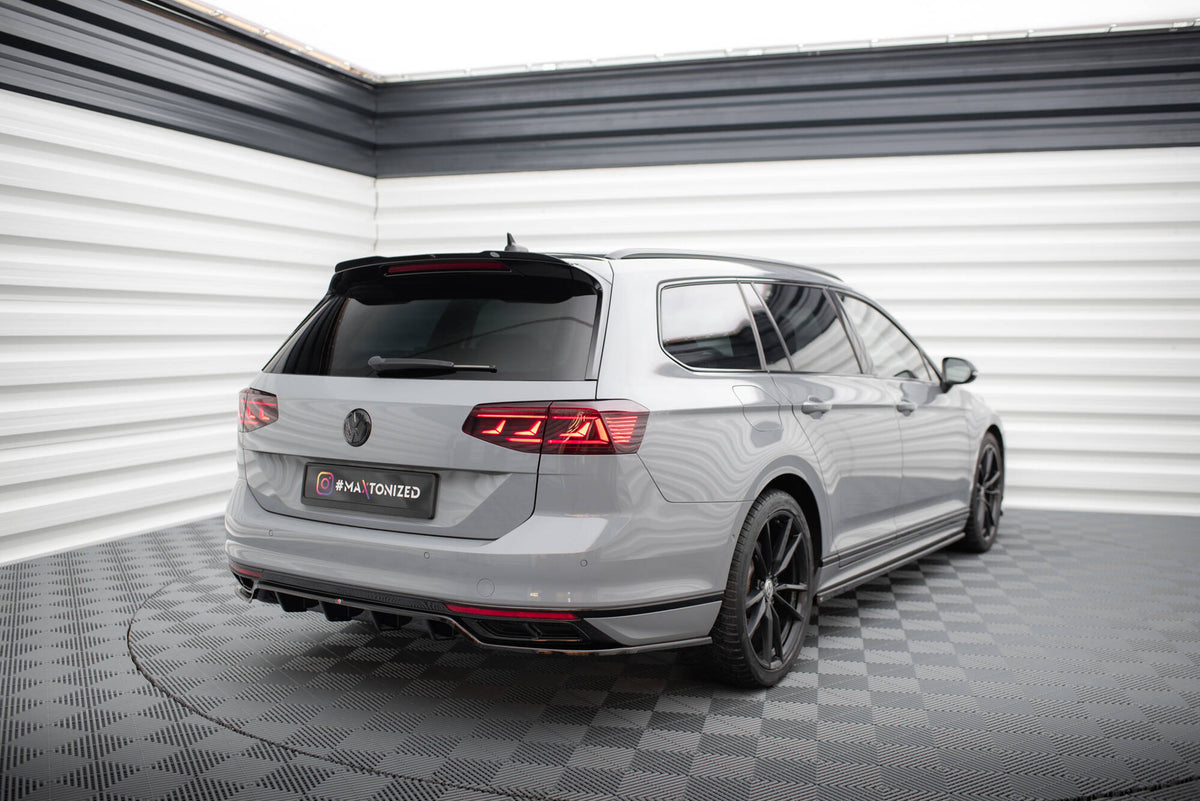 Nærbilde av spoiler cap i ABS-plast for VW Passat R-Line B8