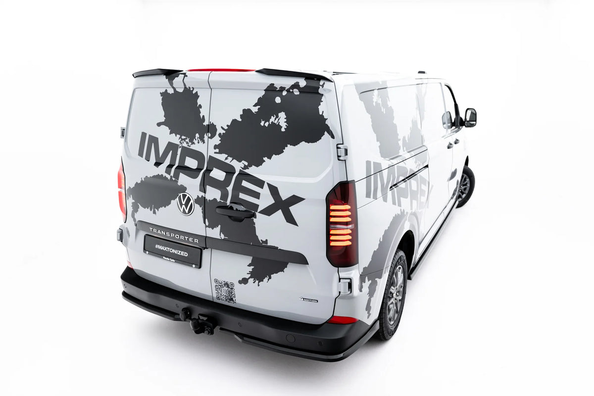 Spoiler Cap i blank sort ABS på Volkswagen Transporter T7
