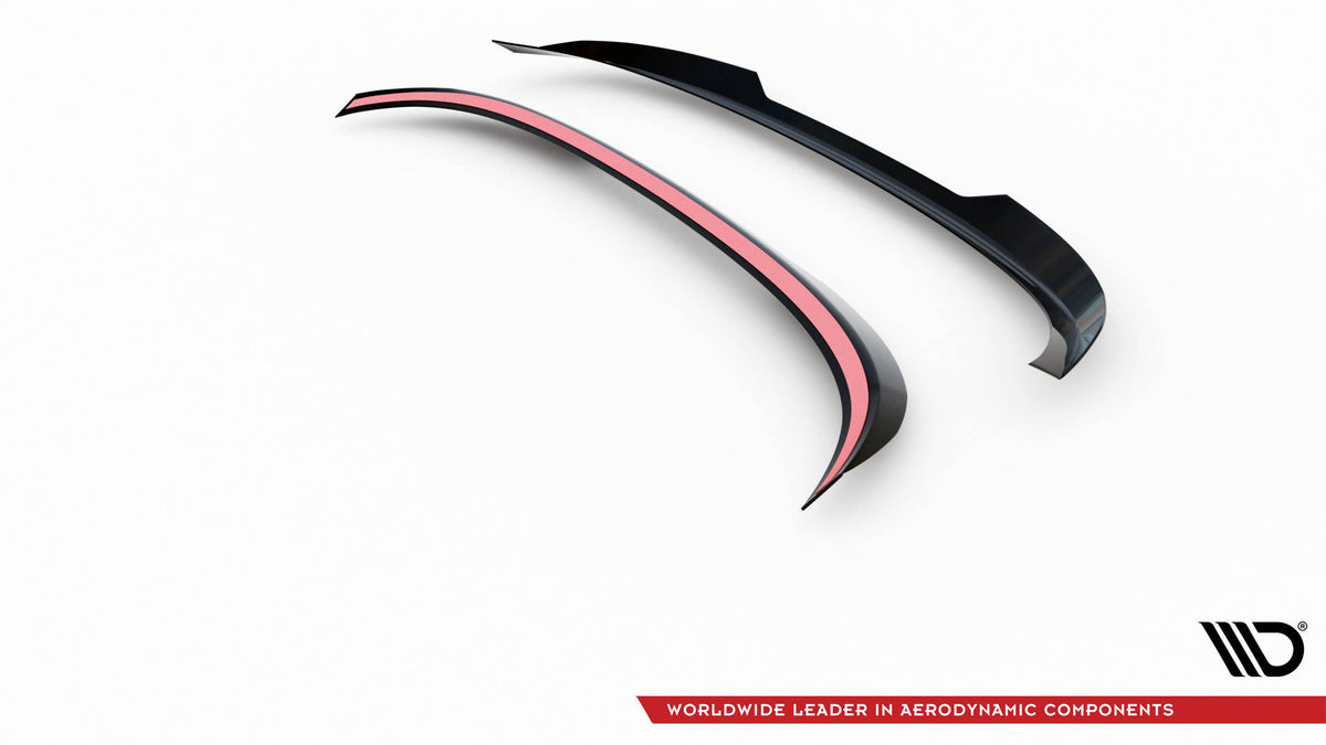 Detaljbilde av spoiler cap til Volvo XC60 Mk1 Facelift med 3M-tape på baksiden