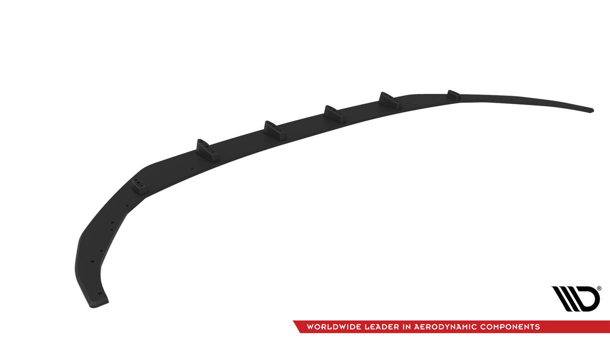 Matt sort frontsplitter til Audi S3 Sedan 8Y Facelift sett fra siden