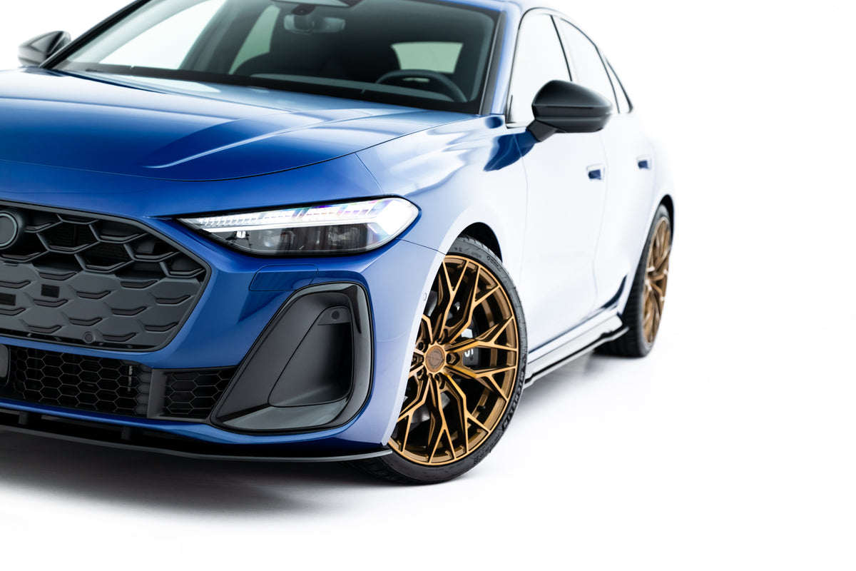 Frontsplitter Audi A5 / S5 B10 i 10 mm ABS-plast sett nedenfra