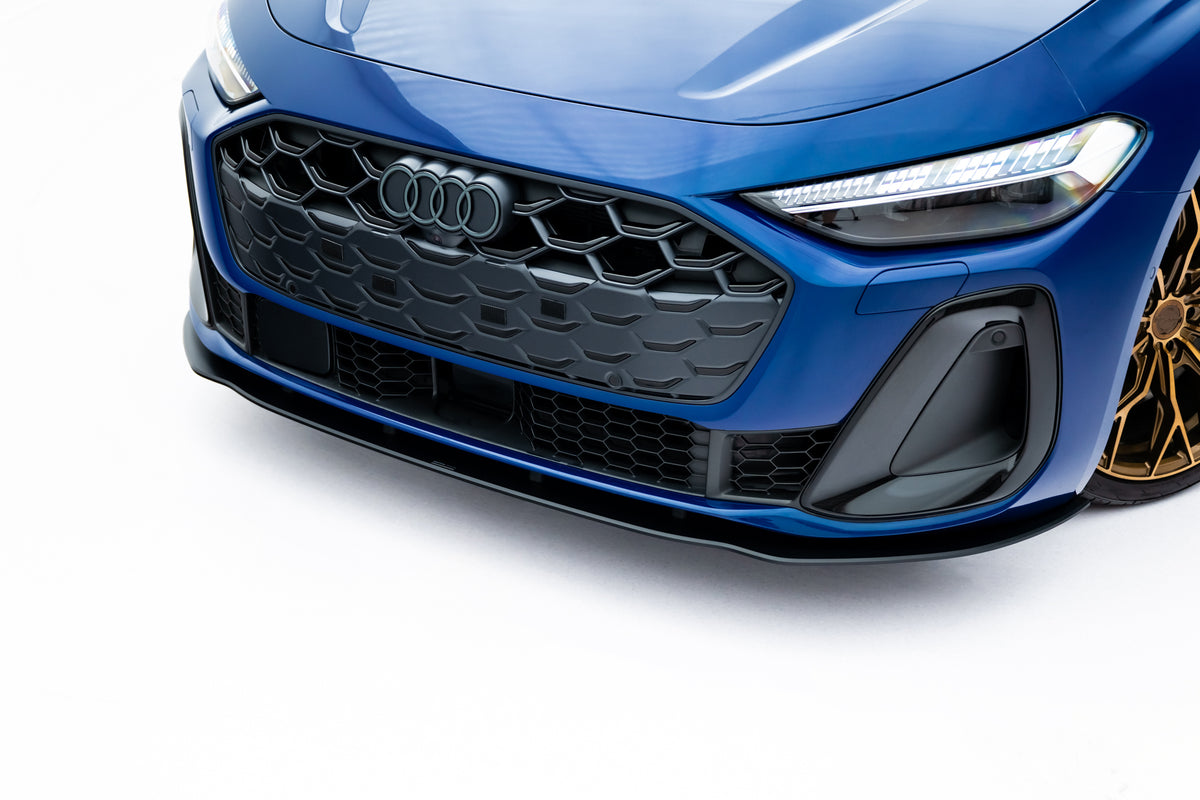Frontsplitter til Audi S5 Avant B10 sett forfra i matt sort