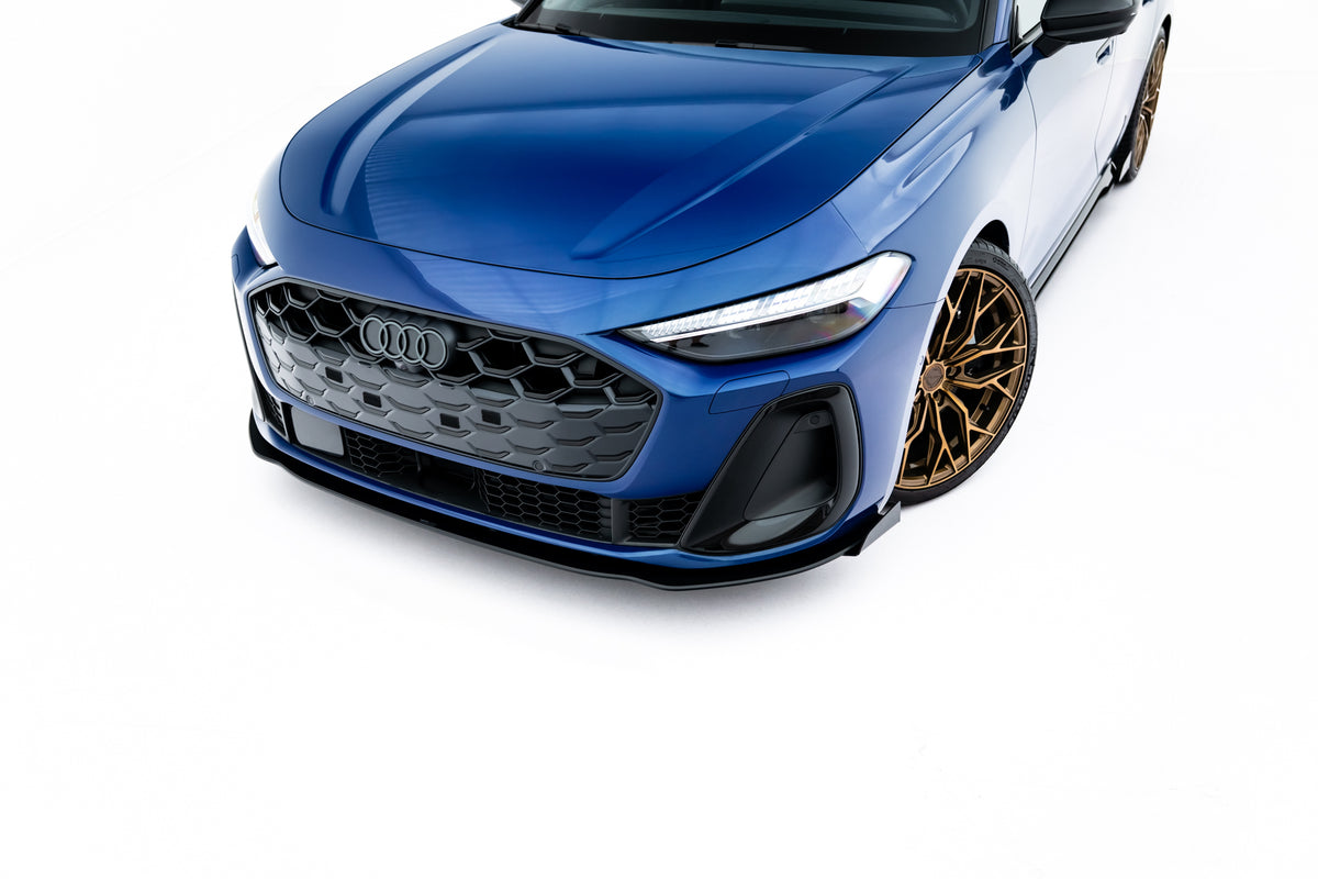 Frontsplitter med flaps til Audi S5 Sedan B10 sett forfra