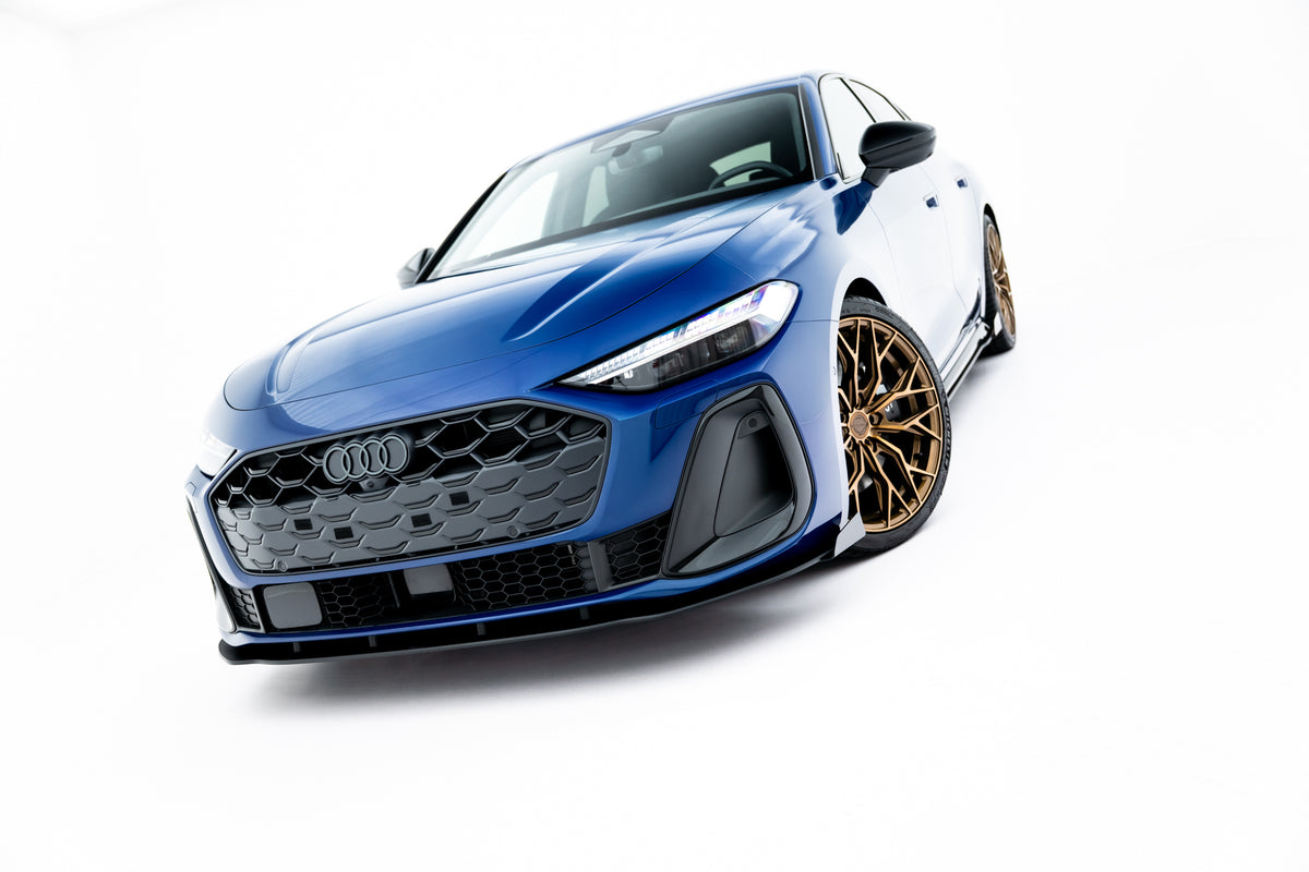 Frontsplitter Maxton Street Pro til Audi A5 S-Line B10 i matt sort ABS