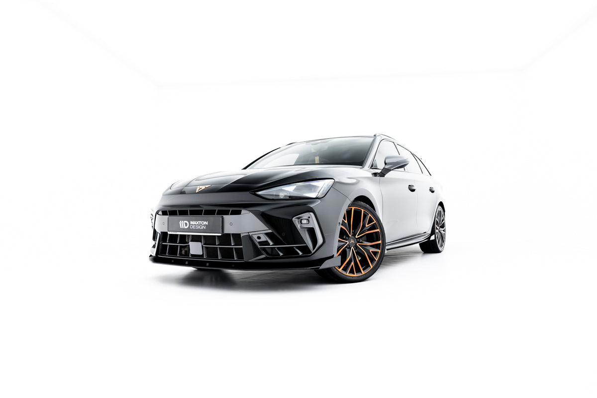 Nærbilde av 10 mm ABS-plast på frontsplitter til Cupra Leon