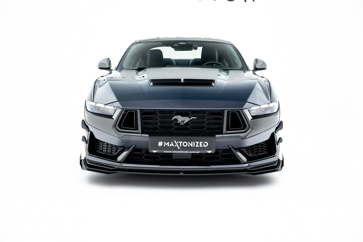 Street Pro frontsplitter i 10 mm ABS-plast til Ford Mustang Dark Horse Mk7