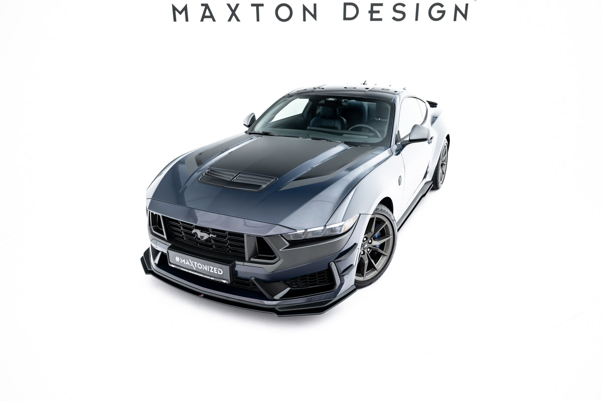 Street Pro frontsplitter montert på Ford Mustang Dark Horse Mk7