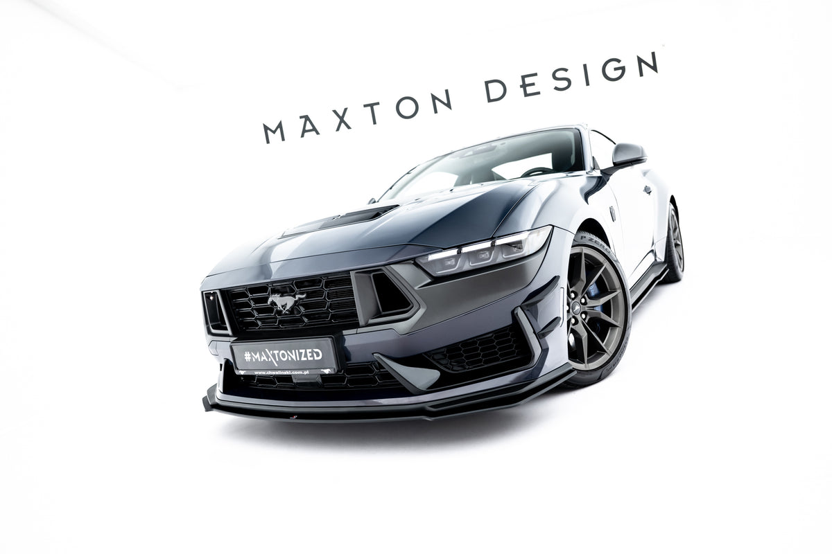 Frontsplitter til Ford Mustang Dark Horse Mk7 i matt sort ABS-plast