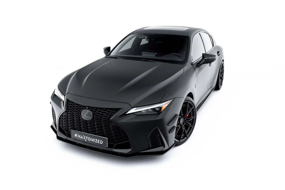 Frontsplitter Lexus IS 500 XE30 montert på fronten, sett forfra