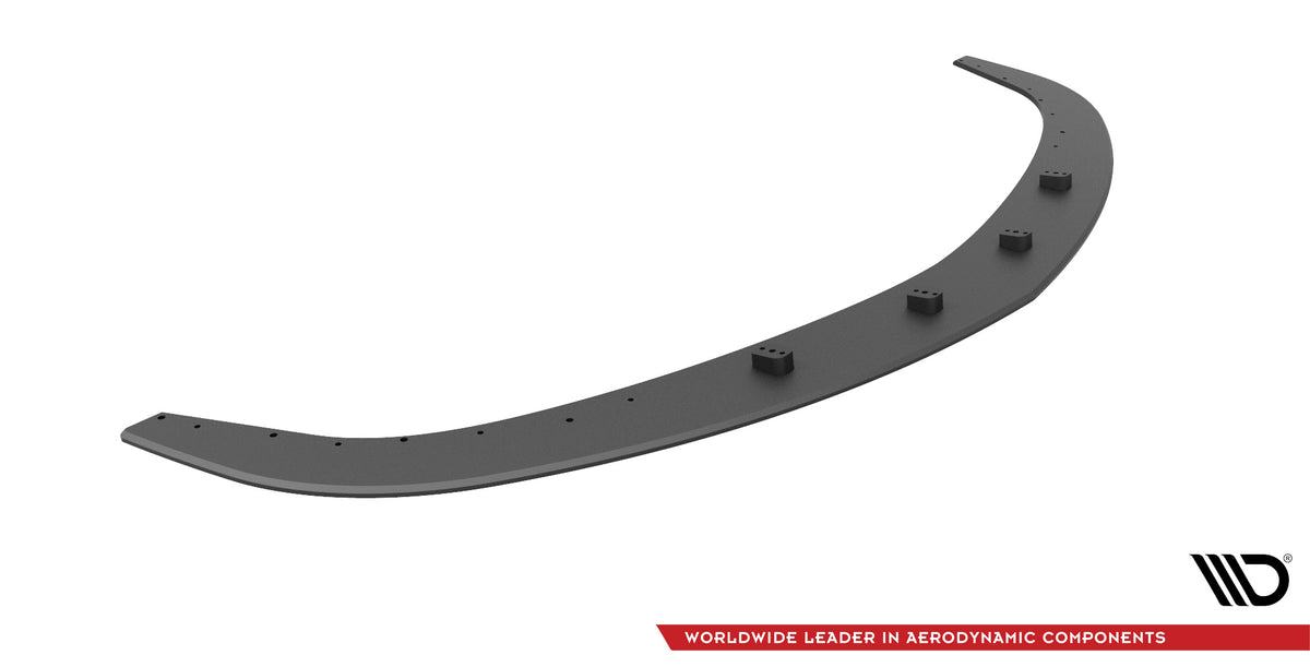 Frontspoiler i strukturert svart finish for Mazda 3 MPS sett ovenfra