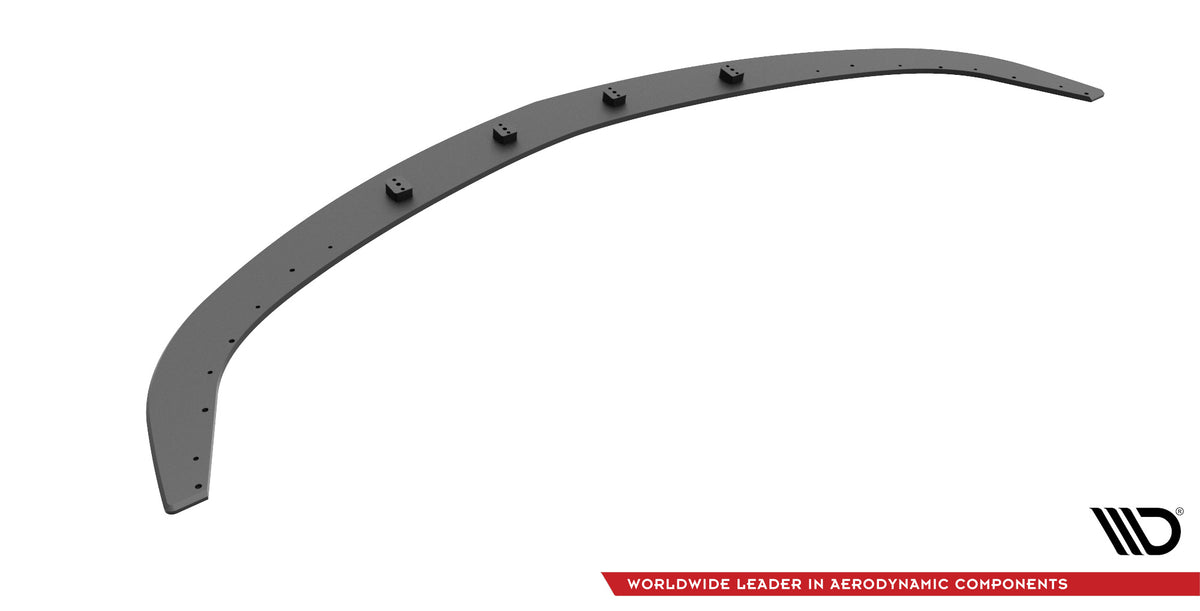 Frontleppe Maxton Design på Mazda 3 MPS MK1 med synlige monteringsdetaljer